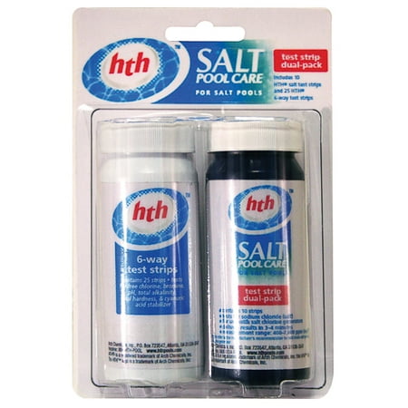 HTH Salt Pool Care Test Strip Dual-Pack