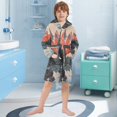 thumbnail image 5 of FORMRS Niños Bathrobe Unisex Hooded Robe Soft Plush Pajamas Sleepwear, Size 2-3T, Mountains at Dawn, 5 of 7