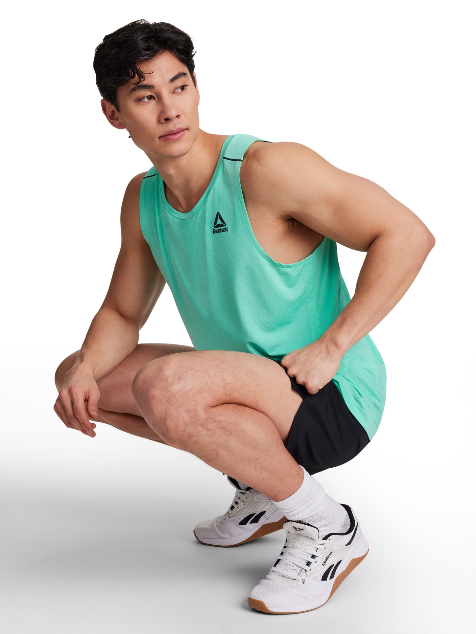 Reebok Men's and Big Men's Agility Hybrid Short, 6" inseam, Sizes XS-5XL