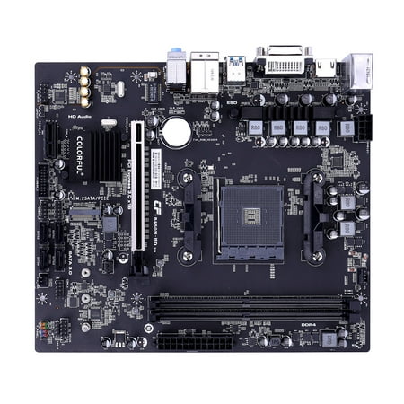 Colorful BATTLE-AX B450M-HD V14 Gaming Motherboard Mainboard Systemboard Multi-Protection AMD B450/Socket AM4 Processor SATA 3.0 6Gb/s USB 3.1 (Best Motherboard Processor Combo For Gaming)
