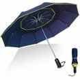 thumbnail image 1 of Mistayd 62 Inch Golf Umbrella Automatic Open Windproof Compact Large Double Canopy, Travel Folding Umbrella Strong Oversized Rain Umbrellas, 1 of 5