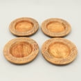 thumbnail image 5 of LiviNest 13 Inch Wooden Charger Plate: Handcrafted Floral Carved Decorative Tray for Dining & Home Decor - Unique Natural Wood Grain Design for Adults & Family Gatherings, 5 of 6