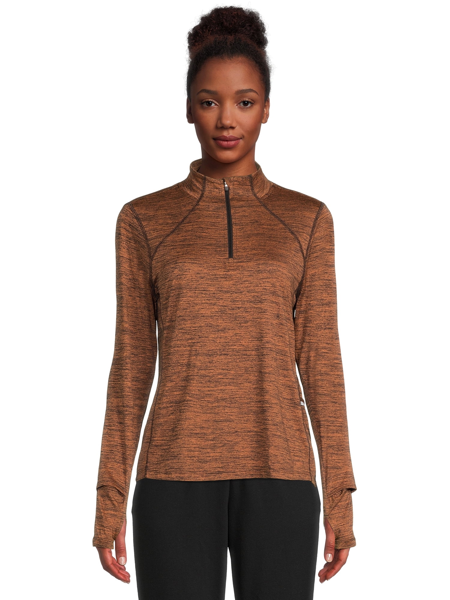 Athletic Works Women's Quarter Zip Active Jacket