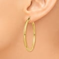 thumbnail image 3 of 10k Yellow Gold 3mm Tube Hoop Earrings Round, 3 of 8