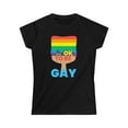 thumbnail image 3 of It's OK to Be Gay Gender Equality LGBT Pride Month Gay Womens T Shirts, 3 of 8