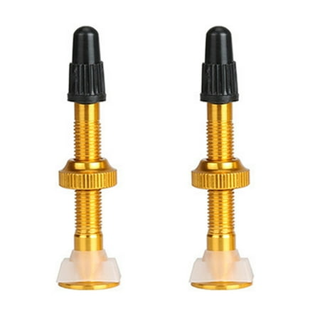 2Pcs Extended Valves Fine Fit Corrosion Resistant Silicone Bottom Tubeless Tires Gas Nozzle for Bike