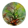 thumbnail image 2 of Awypu  Abstract Trees Branches Round Tablecloth with Elastic Edged Flower Butterfiy Fitted Table Cloths Cover Mat Washable Spill Proof Table Covers for Indoor outdoor Dinning Patio Table White, 2 of 7