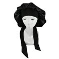 thumbnail image 1 of Satin Bonnet Satin Bonnet Skin-friendly Wear Resistant Imitation Silk Braid Sleeping Bonnet Cap for Home, 1 of 6
