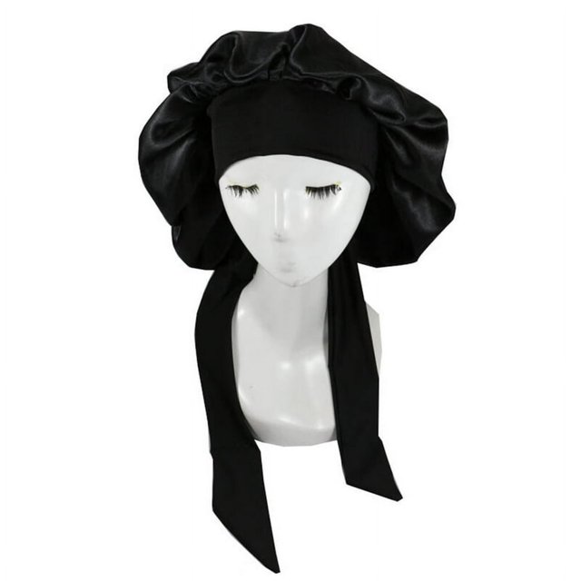 Satin Bonnet Satin Bonnet Skin-friendly Wear Resistant Imitation Silk Braid Sleeping Bonnet Cap for Home