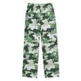 thumbnail image 2 of FORMRS Kids Pajama Pants with Pockets Size 6-8Y Boys Lounge Sleep Bottoms, Army Green Camouflage Pattern, 2 of 8