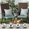 thumbnail image 3 of Greendale Home Fashions 18 x 18 in. Seaglass Square Outdoor Chair Pad (Set of 2), 3 of 6