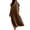 Brown, variant on Women's Short Sleeve Summer Dresses V-Neck Casual Loose Beach Long Dress with Pockets Holiday Dresses for Women