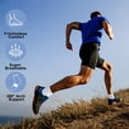 thumbnail image 3 of FREEYOKA 6 Pairs Mens Ankle Running Socks Moisture Wicking Sport Socks Breathable Gym Workout Hiking Walking Sock,WHITE, 3 of 6