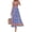 Blue, variant on Womens Floral Maxi Dress Boho Casual Summer Spaghetti Strap Smocked Sleeveless Flowy Beach Vacation Dresses