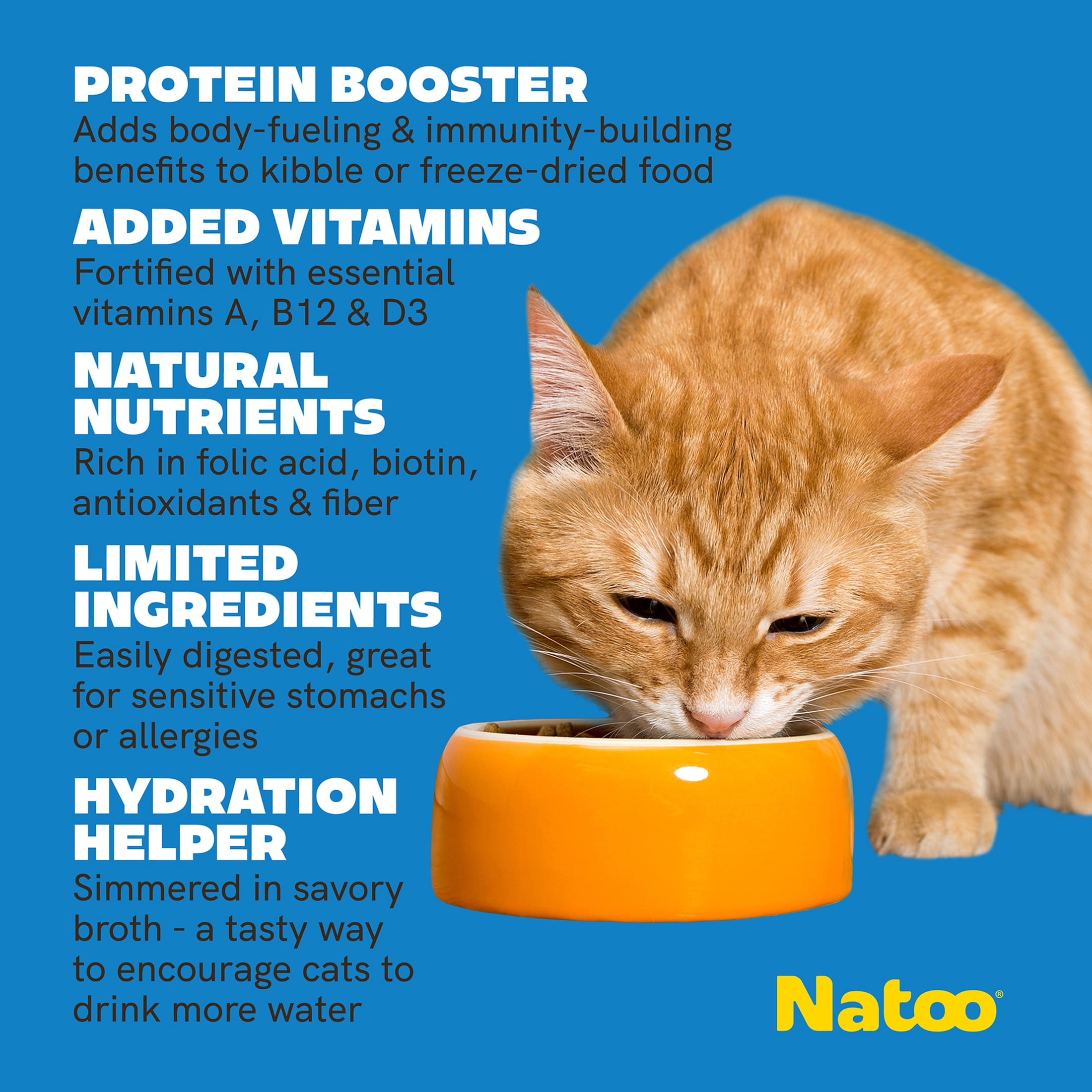 NATOO Cat Food Topper for Picky Eaters & Healthy Soft Cat Treat (Salmon & Pumpkin), Wet Food with Gravy, High Protein & Limited Ingredient, 2.4 oz (Case of 20)