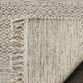 thumbnail image 2 of SAFAVIEH Montauk Karlene Geometric Striped Cotton Runner Rug, Ivory/Steel Grey, 2'3" x 14', 2 of 6