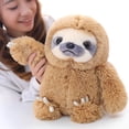thumbnail image 1 of Plush Animal Sloth Cuddly Sloth Cuddly Toy Plush Toy Doll Stuffed Animal Sloth (Brown, 40 cm), 1 of 6