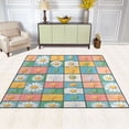 thumbnail image 2 of Yayeee Area Rugs for Living Room 5.2'x4' Non Slip Washable Bedroom Floor Carpet, Daisy Mosaic, 2 of 5