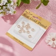 thumbnail image 5 of 20Pcs 2 Sizes Flower Spacer Beads 18K Gold Plated Cubic Zirconia Floral Daisy 3D Metal Loose Beads for Jewelry Making DIY Crafts Bracelets Clear DIY, 5 of 6