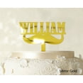 thumbnail image 1 of Custom Name Cake Topper Personalized Mirror Cake Topper Color Option Available 5-7 Inches Wide, 1 of 1