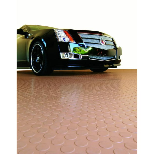 GFloor 75 Mil Coin 7'6" x 17' Sandstone Parking Pad Garage Flooring Cover/Protector Walmart