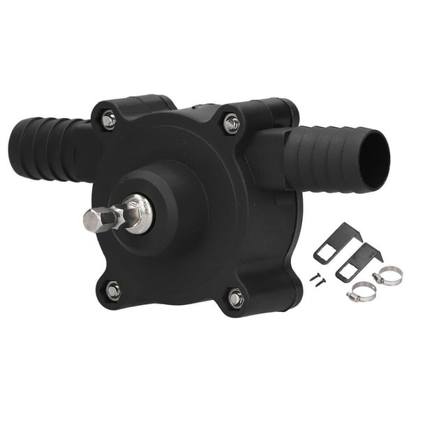 Bomba de taladro eléctrica manual para transferencia de agua, autocebante, portátil, para aceite, queroseno y diésel.