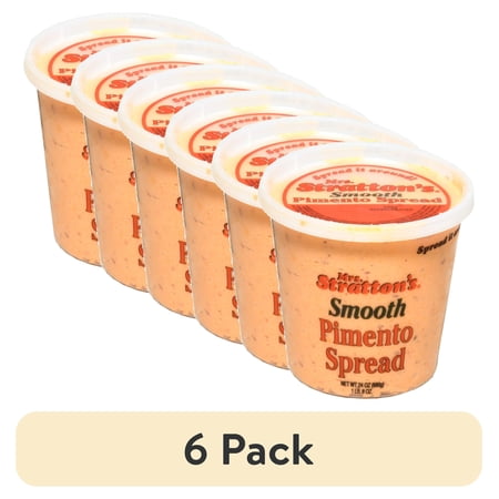 (6 pack) Mrs. Stratton's Smooth Pimento Cheese Spread, 24 Oz.