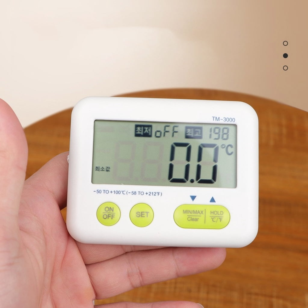 MOMOJIA Digital Display Thermometer Wall Mounted Temperature Detector for Indoor