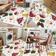 thumbnail image 5 of 3'x5' Area Rugs, Red Mushrooms Indoor Outdoor Area Rug for Living Room Bedroom, Vintage Botanical Art Washable Bathroom Rugs Kitchen Floor Carpet Mats Home Decor Aesthetic, 5 of 8
