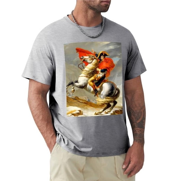 Camiseta de verano para hombre Camisa de algodón con cuello redondo de manga corta