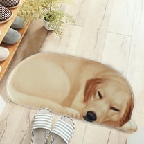 100Fens 3D Cute Pet Dog Themed Carpet,Welcome Floor Doormat 34.25X15.74In Non Slip Floor Mat Summer Holiday Funny Novelty Door Mats Indoor Outdoor Decor