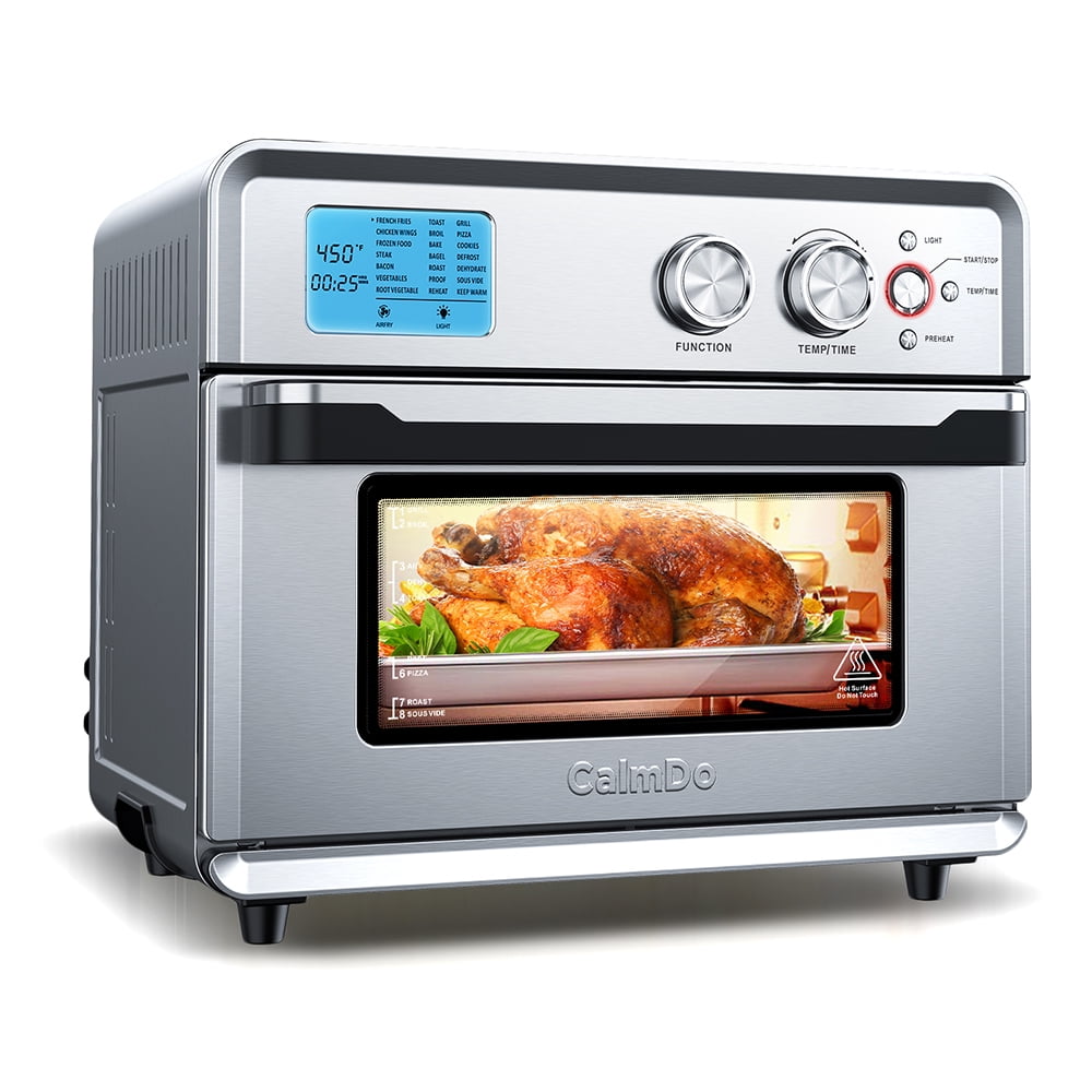 Oster Digital Air Fryer Oven with RapidCrisp, Stainless Steel, 12
