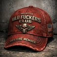 thumbnail image 2 of Gorra de poliéster de la serie Old Club Cynical, con estampado sublimado desgastado y diseño de metal alado/llave inglesa, ideal para el uso diario informal, 2 of 3