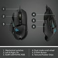 thumbnail image 2 of Restored Logitech 910-005469 G502 Hero High Performance Gaming Mouse, Black (Refurbished), 2 of 5