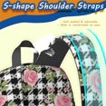 thumbnail image 5 of Pioneer Flower Floral Print Pattern 17" School Backpacks for Teens,Waterproof Oxford Fabric,S-Shape Padded Straps for School,Travel,Hiking,Camping, 5 of 6