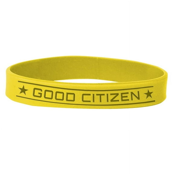 Set of 100 Wristbands - Good Citizen (Yellow)