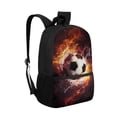 thumbnail image 6 of Uorisanigo School Backpack for Boys Girls 6-12 Year Soccer Ball Printed Large Capacity Casual Daypack School Bag Bookbag with Padded Straps for Schools, Camps and Travel, 6 of 6