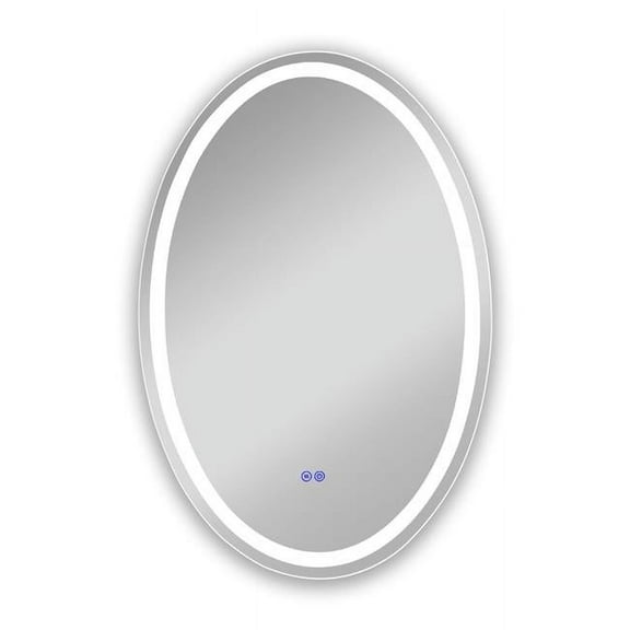 LUMINOSITY Back Lit Oval TouchScreen LED Mirror 3 Color ,42" Height
