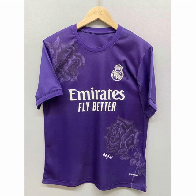 Camiseta Clásica De Fútbol De Verano Del Real Madrid, Edición Para Aficionados, Color MoradoXL