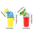thumbnail image 2 of BKER Portable Travel Potty For Toddlers Compact Urinal For Boys With Strong Seal For Camping Car Travel And Outdoor Use Abs Material For Training, 2 of 6
