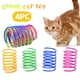 thumbnail image 2 of Juguete interactivo con resorte para gatos - Base con textura para rascar, diseño que rebota, juego de 4 piezas para que el gato haga ejercicio y se entretenga, 2 of 8