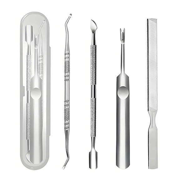 Manicure Tools,Cheap Nail Stuff,Stainless Steel Manicure And Pedicure Tool Set Nail Clippers,Nail Kit for Beginners,Nail Practice Kit(C)