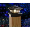 thumbnail image 3 of Moonrays 91268 Solar Powered LED Post Cap Light, 6-Inch by 6-Inch Post, Black Finish, 3 of 3