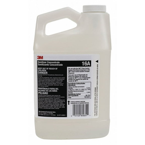 3m Sanitizer,0.5 gal,Trigger Spray Bottle 16A