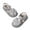 Silver, variant on LYHaoo Girls Sandals Summer Girls' Small Children Solid Color Headband Bow Tie On Shoes With Beach Sandals Flip Flops Sizes 4.5 Toddlers(3-6 Months)