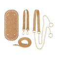 thumbnail image 1 of 5 Unids Set Zulema Bolso de Cuero Bolsa de Bricoje con Correa 10x22cm Base inferior del bolso de ganchillo, 1 of 8
