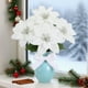 thumbnail image 1 of Ramo de Flores Artificiales para Decoración Navideña Del Hogar | Adorno de Nochebuena Realista | Decoración Navideña | Accesorios para Fotos | Decoración para Oficina/Hogar | Decoración para Bodas/Fi, 1 of 3