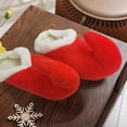 thumbnail image 6 of Unisex Christmas Slippers Christmas Hat Shoes Slippers Cute Plush Adult Anti Slip House Loafers for Women Men, 6 of 6