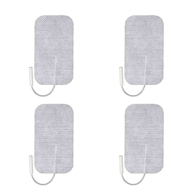 TENS Electrodes - Value Wired 2x4 Replacement Pads for TENS Units - 20 TENS  Unit Electrodes - 2x4 Wired TENS Unit Pads- Discount TENS Brand 