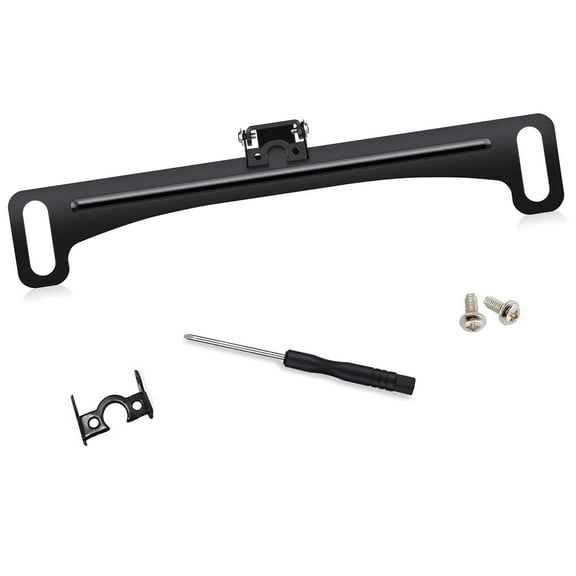 ‌B-Qtech Universal License Plate Bracket Camera Mount - Backup/Dash Cam/Mirror Kit (Black)